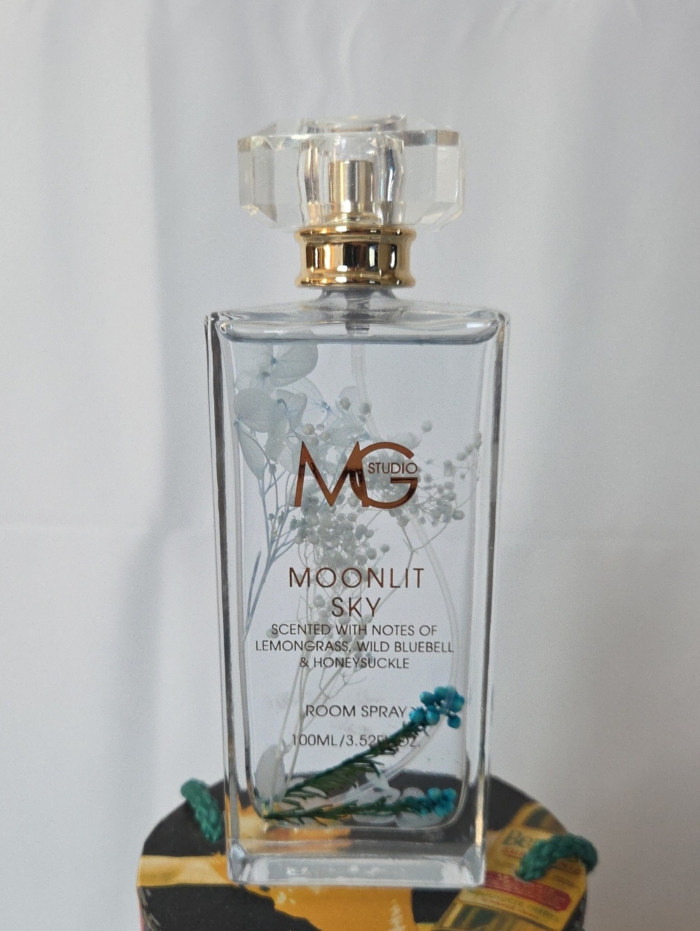 MG Studio...Moonlit Sky Room Spray - Clear with Gold Accents